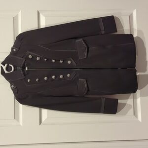 WHBM novelty military style long jacket